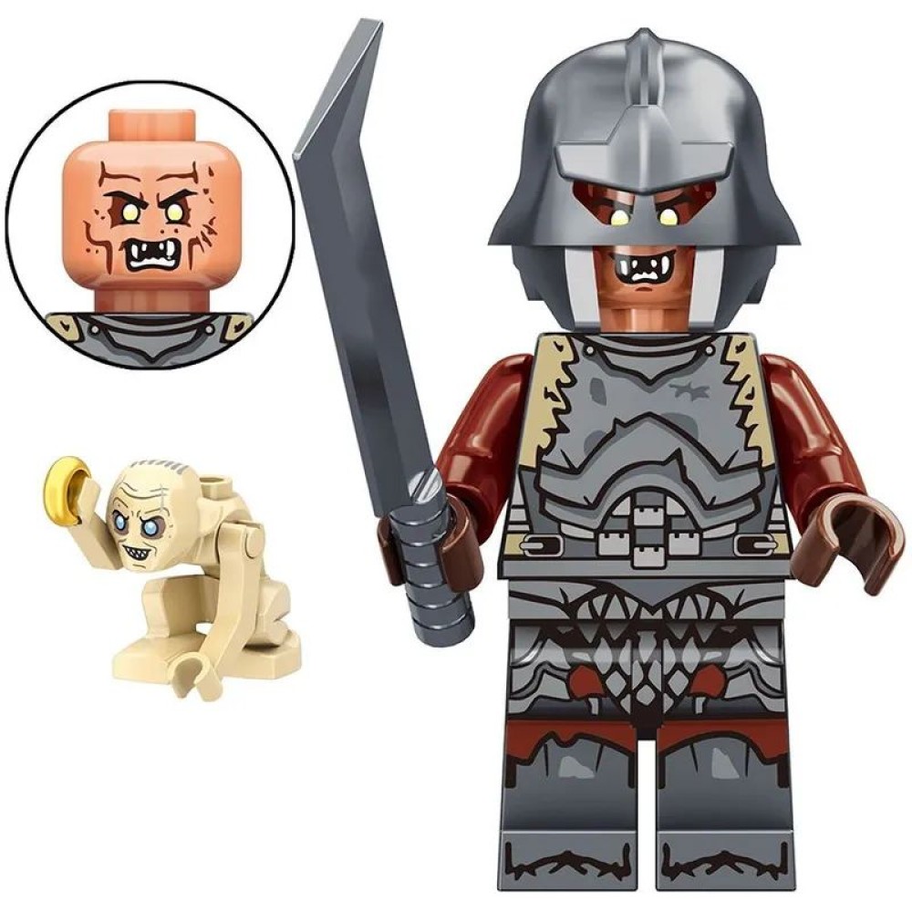 lego minifigure Lord of the Rings The Fellowship of the Ring Orc and Gollum Minifigures building block bricks toys