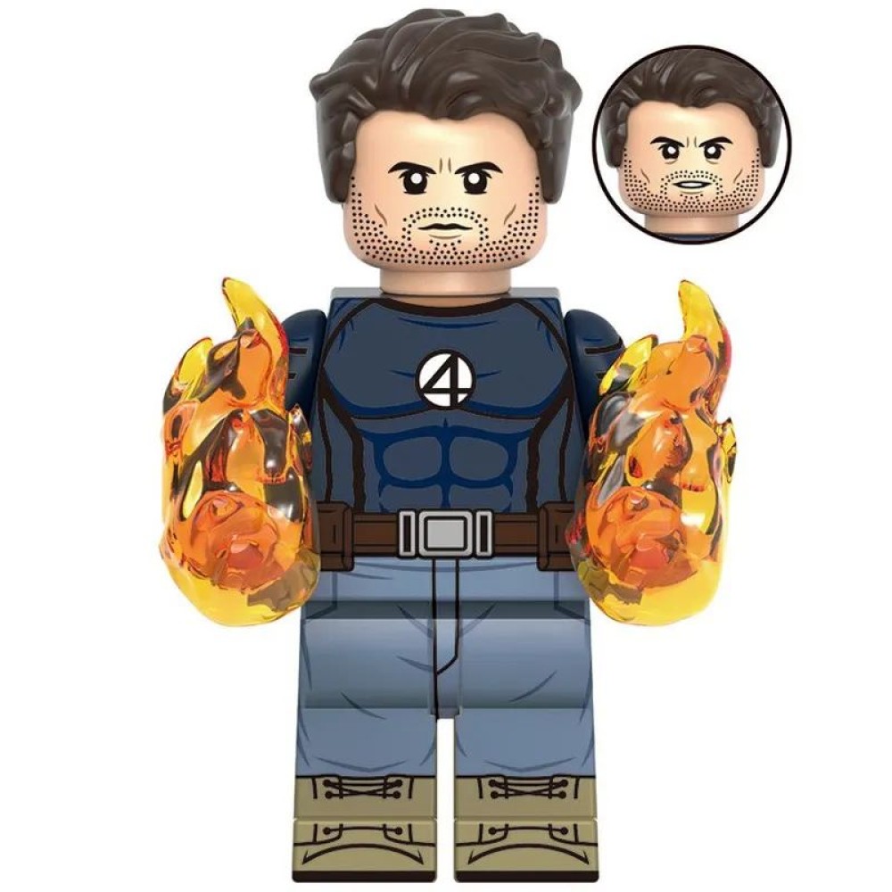 lego minifigure Marvel Minifigure Human Torch Marvel building block bricks toys