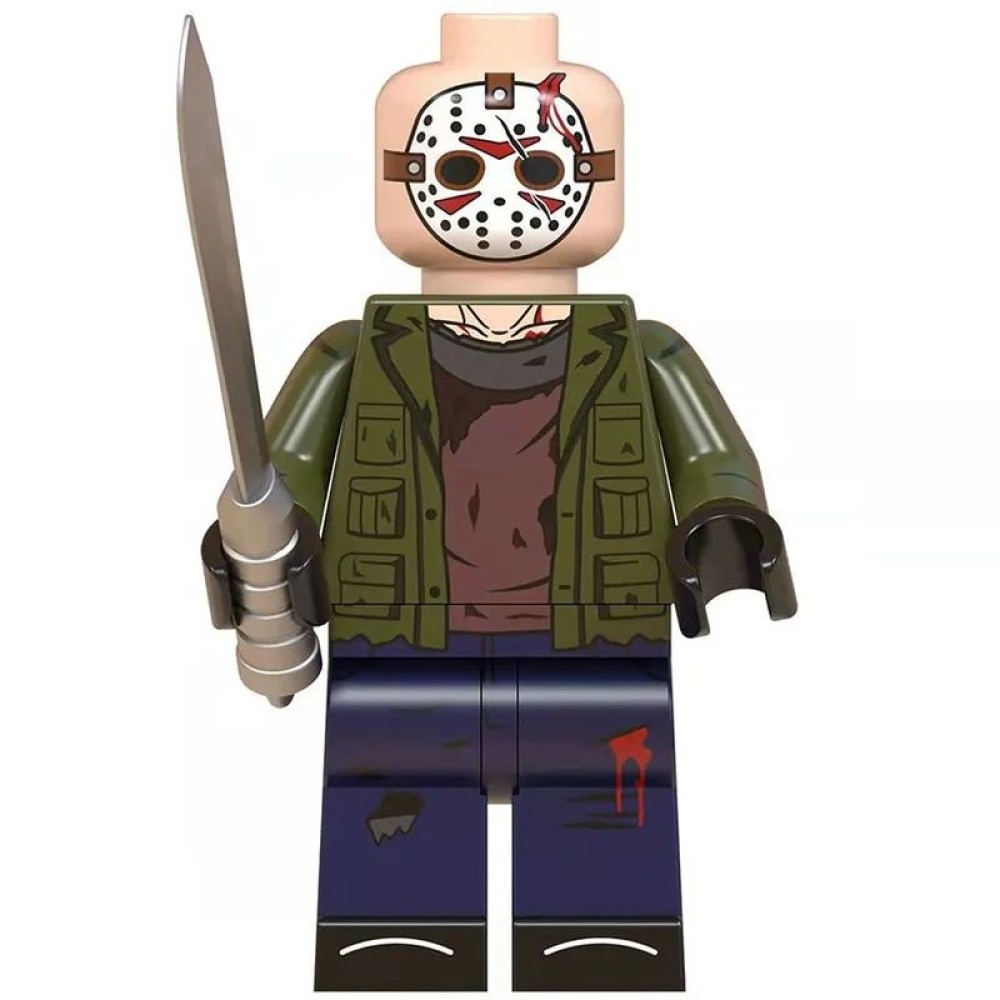 lego minifigure Movie Character Minifigure Friday the 13th Jason Voorhees Movie Minifigure building block bricks toys lego minifigure Movie Character Minifigure Friday the 13th Jason Voorhees Movie Minifigure building block bricks toys