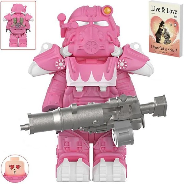 Minifigure 'Fallout' Brotherhood of Steel Power Armor T-60 warrior Minifigure 'Fallout' Brotherhood of Steel Power Armor T-60 warrior