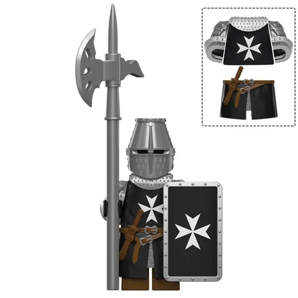 lego minifigure Minifigure Castle Knights Knight Hospitaller Minifigures building block bricks toys
