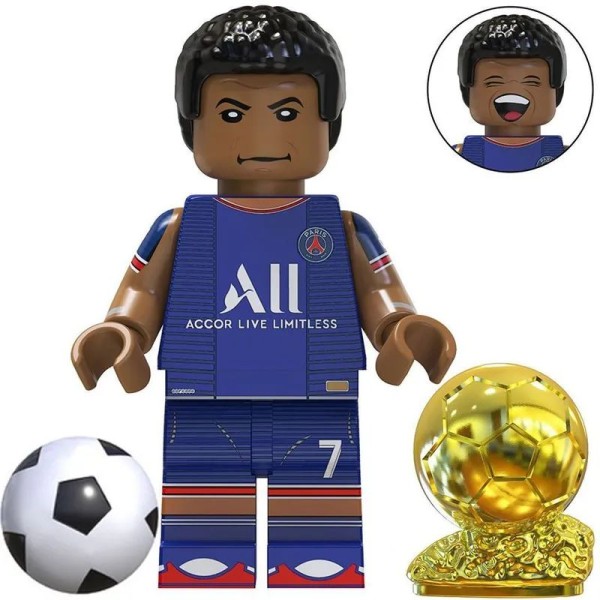 Minifigure of a football player Kylian Mbappé Minifigure of a football player Kylian Mbappé