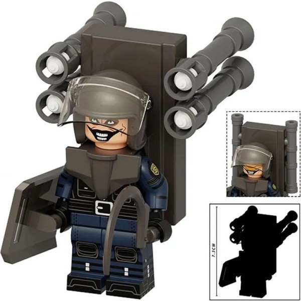 Minifigure "Skibidi Toilet": Toilet Special Forces Minifigure "Skibidi Toilet": Toilet Special Forces