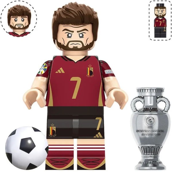 Soccer player Minifigure Kevin De Bruyne Belgium national team Soccer player Minifigure Kevin De Bruyne Belgium national team