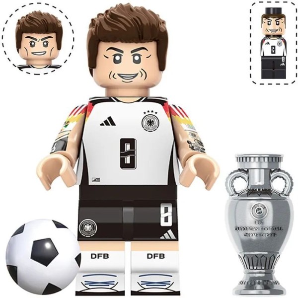 Soccer player Minifigure Toni Kroos Germany national team Soccer player Minifigure Toni Kroos Germany national team