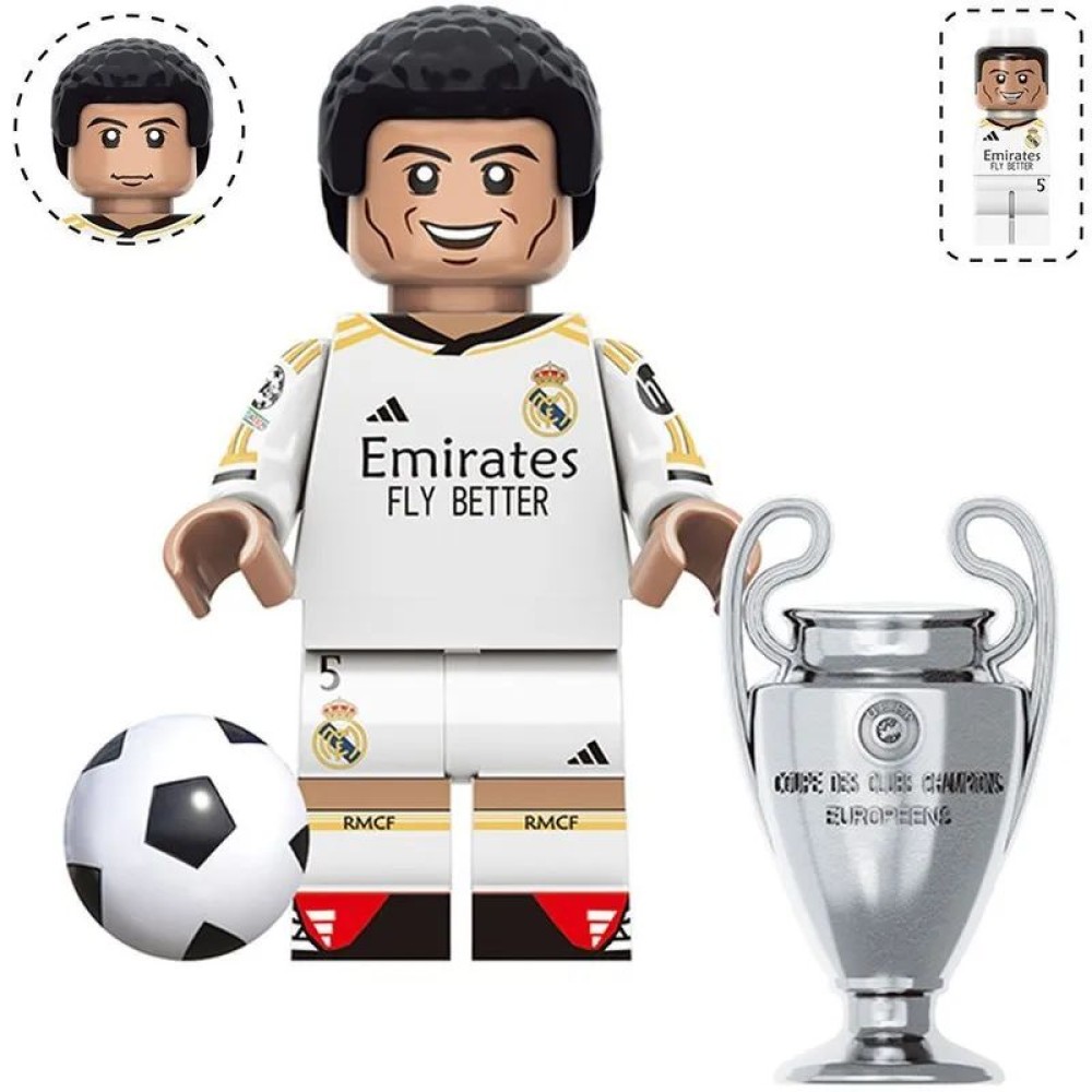 lego minifigure Minifigure of a football player Jude Bellingham Minifigures building block bricks toys