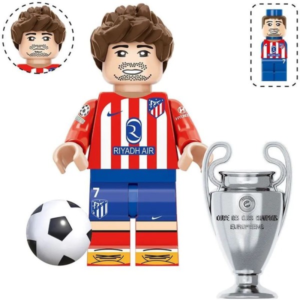 Soccer player Minifigure Antoine Griezmann 'Atletico Madrid'