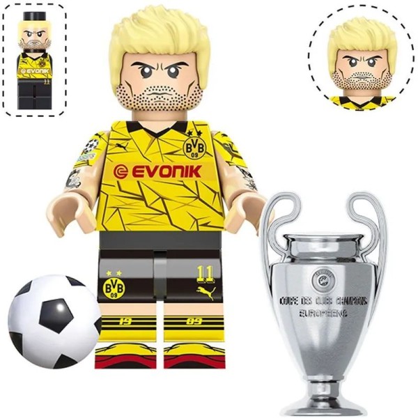 Soccer player Minifigure Marco Reus Borussia Dortmund Soccer player Minifigure Marco Reus Borussia Dortmund