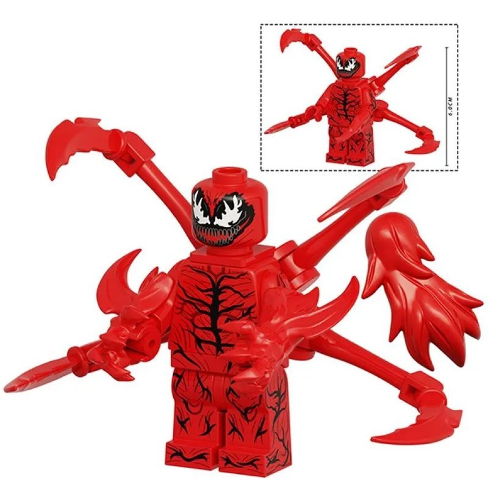 lego minifigure Large Marvel Minifigure Carnage Marvel building block bricks toys