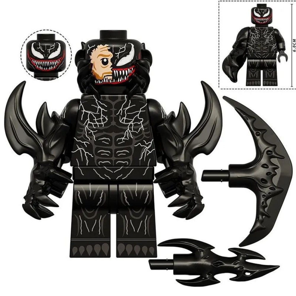 lego minifigure Large Marvel Minifigure Venom Marvel building block bricks toys