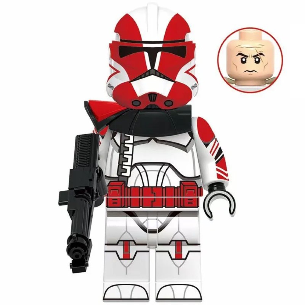 lego minifigure Star Wars Minifigure Clone Captain Grey Star Wars building block bricks toys lego minifigure Star Wars Minifigure Clone Captain Grey Star Wars building block bricks toys