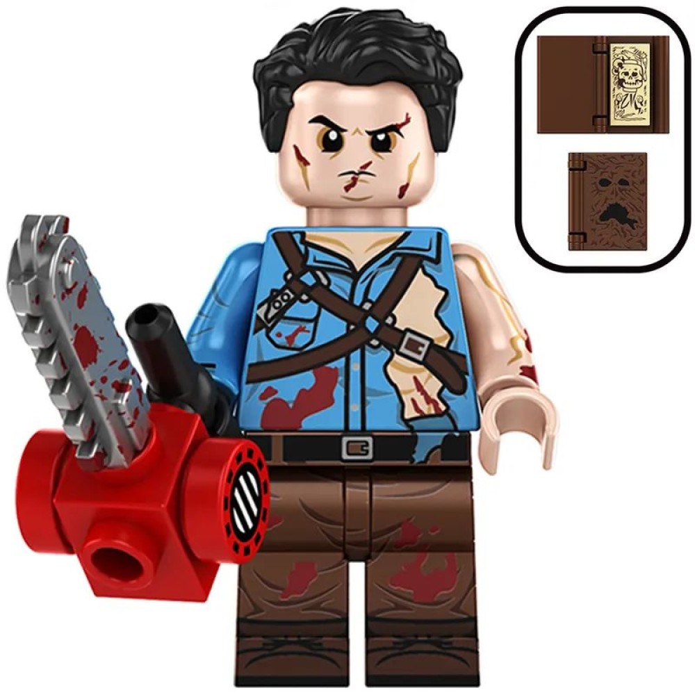 lego minifigure Minifigure of the character from the movie Evil Dead Ash Williams Movie Minifigure building block bricks toys lego minifigure Minifigure of the character from the movie Evil Dead Ash Williams Movie Minifigure building block bricks toys
