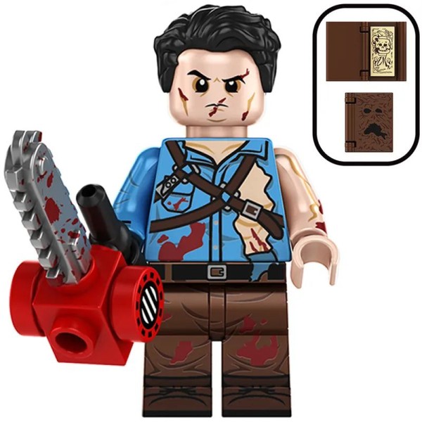 Minifigure of the character from the movie 'Evil Dead' Ash Williams Minifigure of the character from the movie 'Evil Dead' Ash Williams
