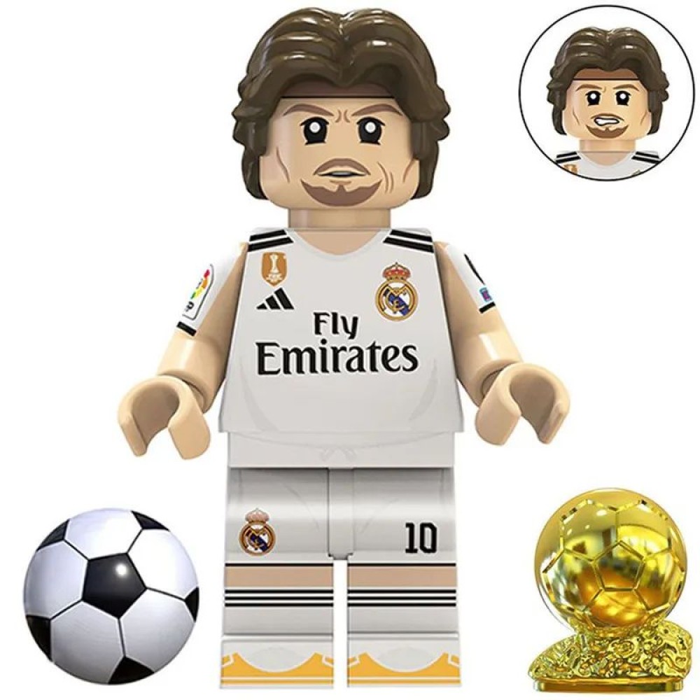 lego minifigure Soccer player Minifigure Luka Modric Real Madrid Minifigures building block bricks toys