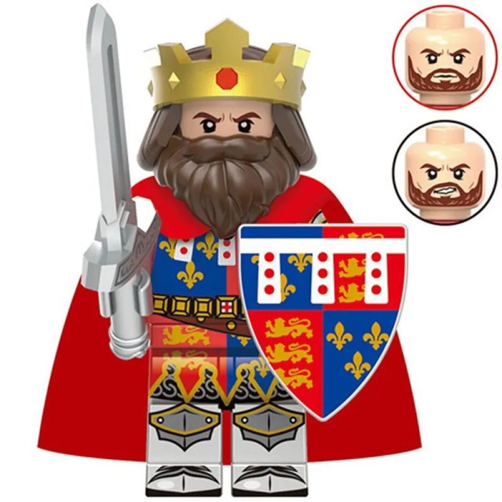 lego minifigure Minifigure Castle Knights King Richard the Lionheart Minifigures building block bricks toys lego minifigure Minifigure Castle Knights King Richard the Lionheart Minifigures building block bricks toys
