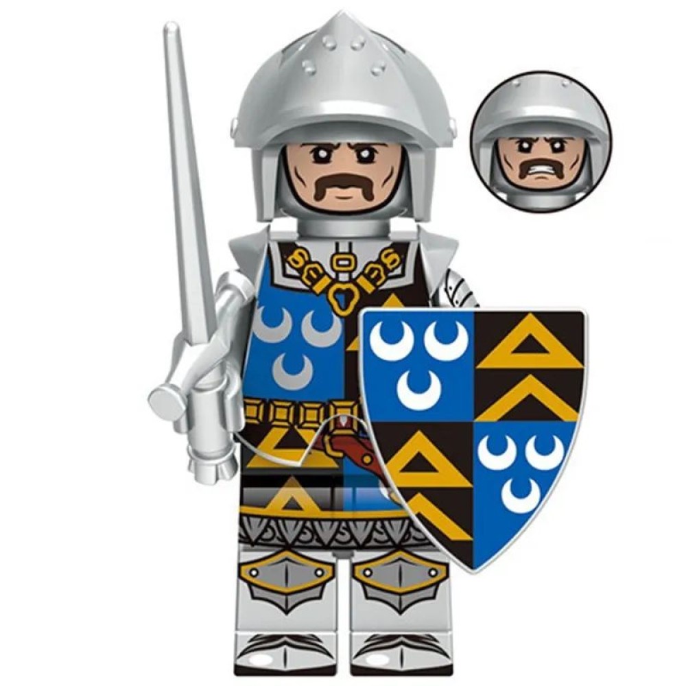lego minifigure Castle Knights Minifigure knight Edmund de Thorpe Minifigures building block bricks toys