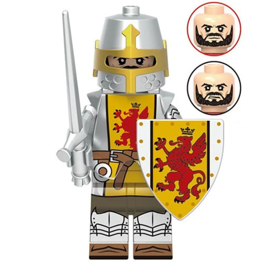 lego minifigure Castle Knights Minifigure swordsman Minifigures building block bricks toys