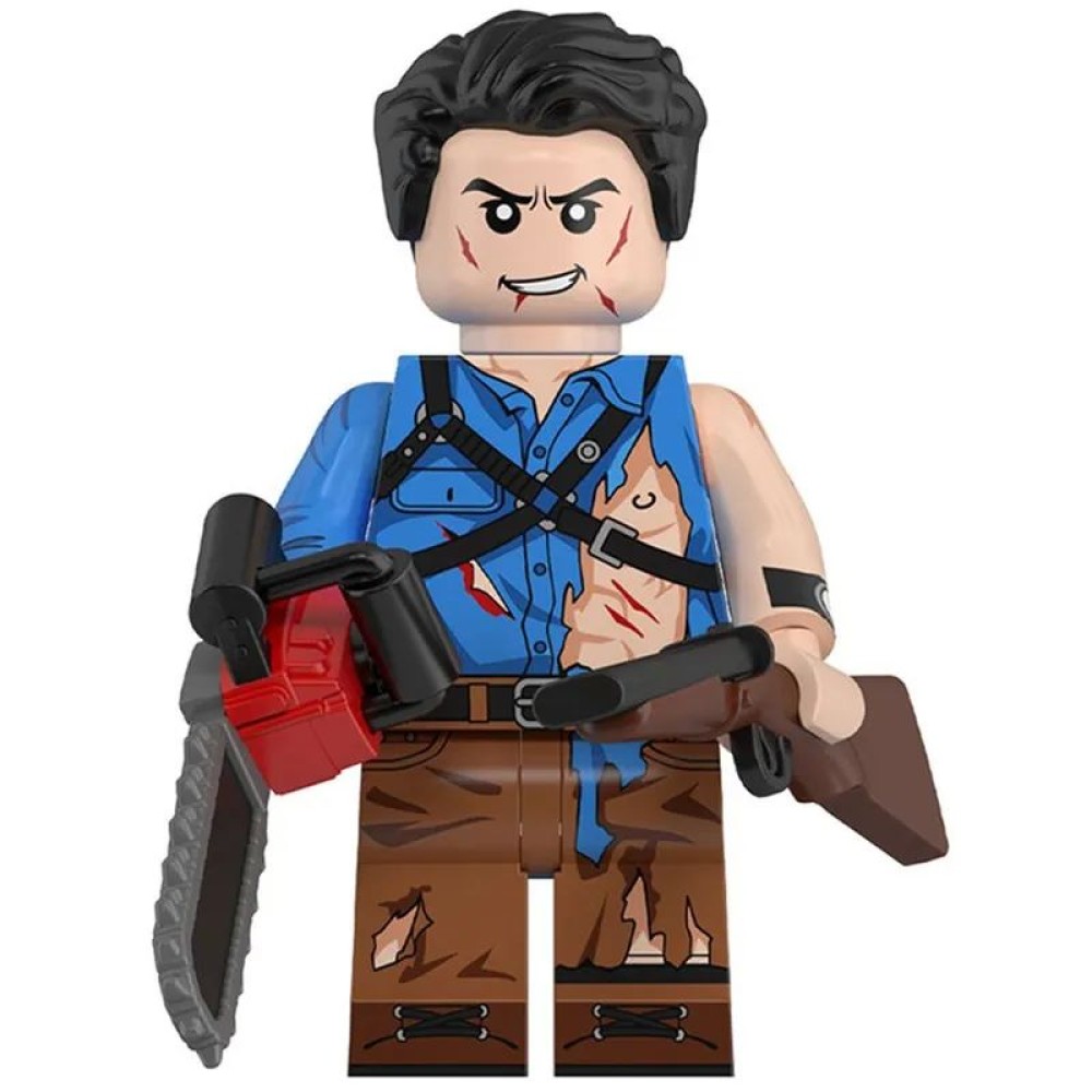 lego minifigure Minifigure of the character from the movie Evil Dead Ash Williams Movie Minifigure building block bricks toys lego minifigure Minifigure of the character from the movie Evil Dead Ash Williams Movie Minifigure building block bricks toys
