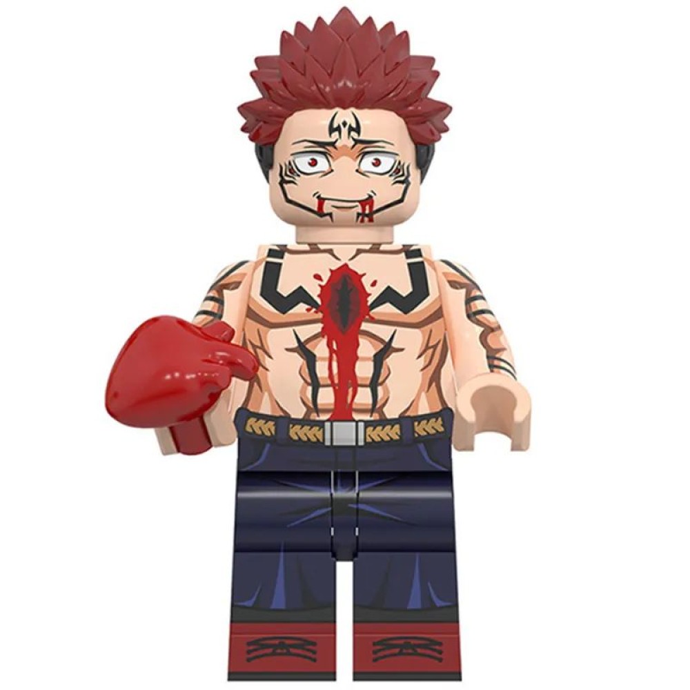 lego minifigure Anime Minifigure Jujutsu Kaisen: Sukuna Ryomen Anime Minifigure building block bricks toys lego minifigure Anime Minifigure Jujutsu Kaisen: Sukuna Ryomen Anime Minifigure building block bricks toys