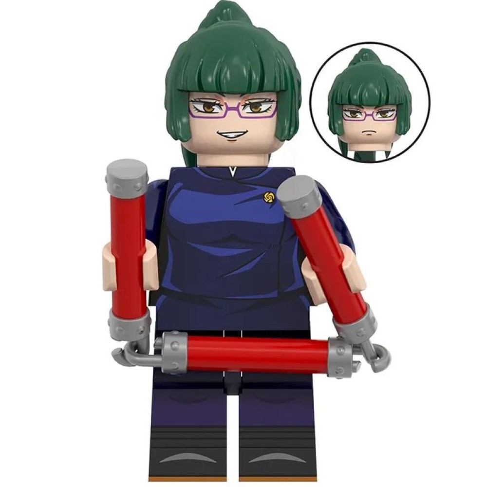 lego minifigure Anime Minifigure Magic Battle Maki Zenin Anime Minifigure building block bricks toys lego minifigure Anime Minifigure Magic Battle Maki Zenin Anime Minifigure building block bricks toys