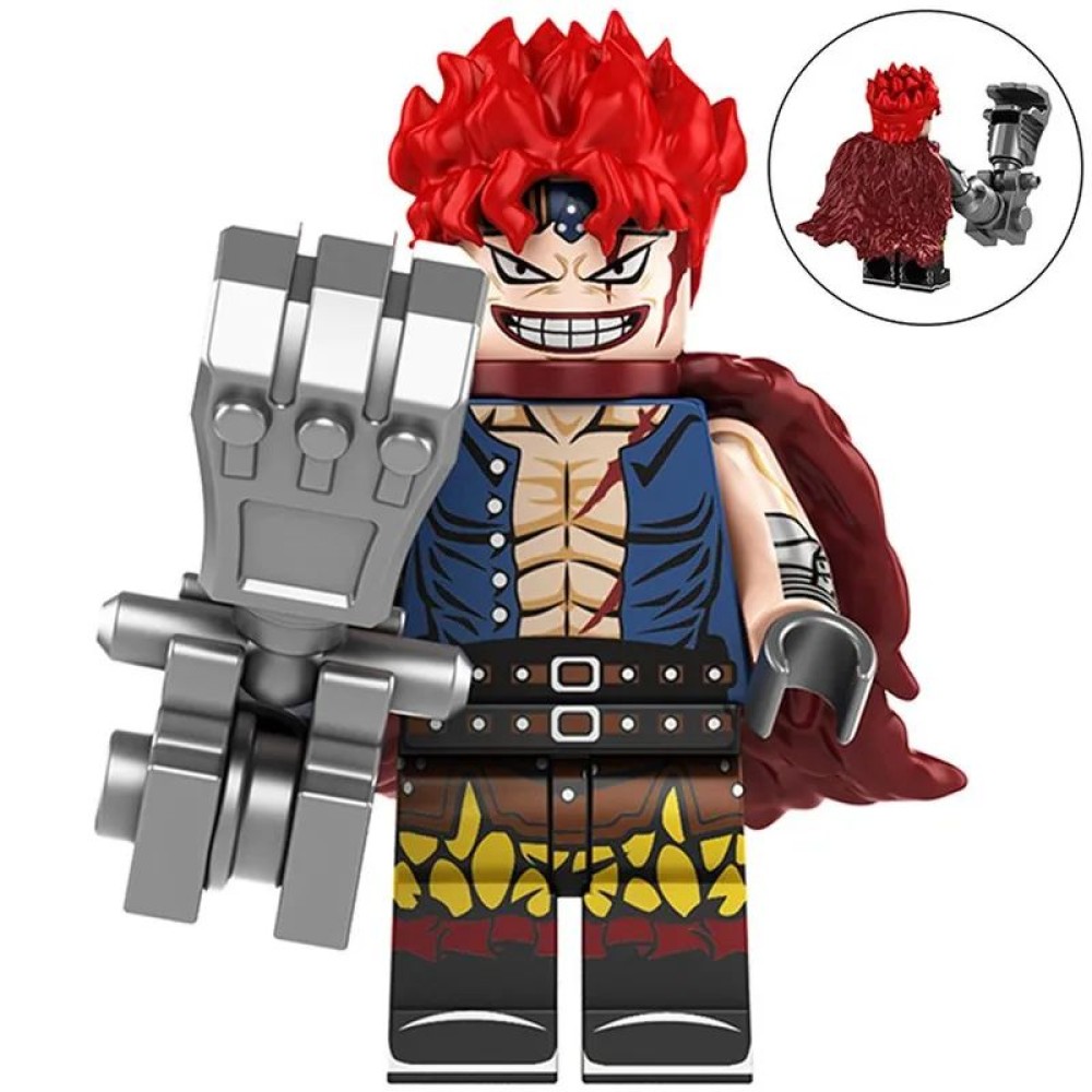 lego minifigure Anime Minifigure One Piece: Eustass Captain Kid Anime Minifigure building block bricks toys lego minifigure Anime Minifigure One Piece: Eustass Captain Kid Anime Minifigure building block bricks toys