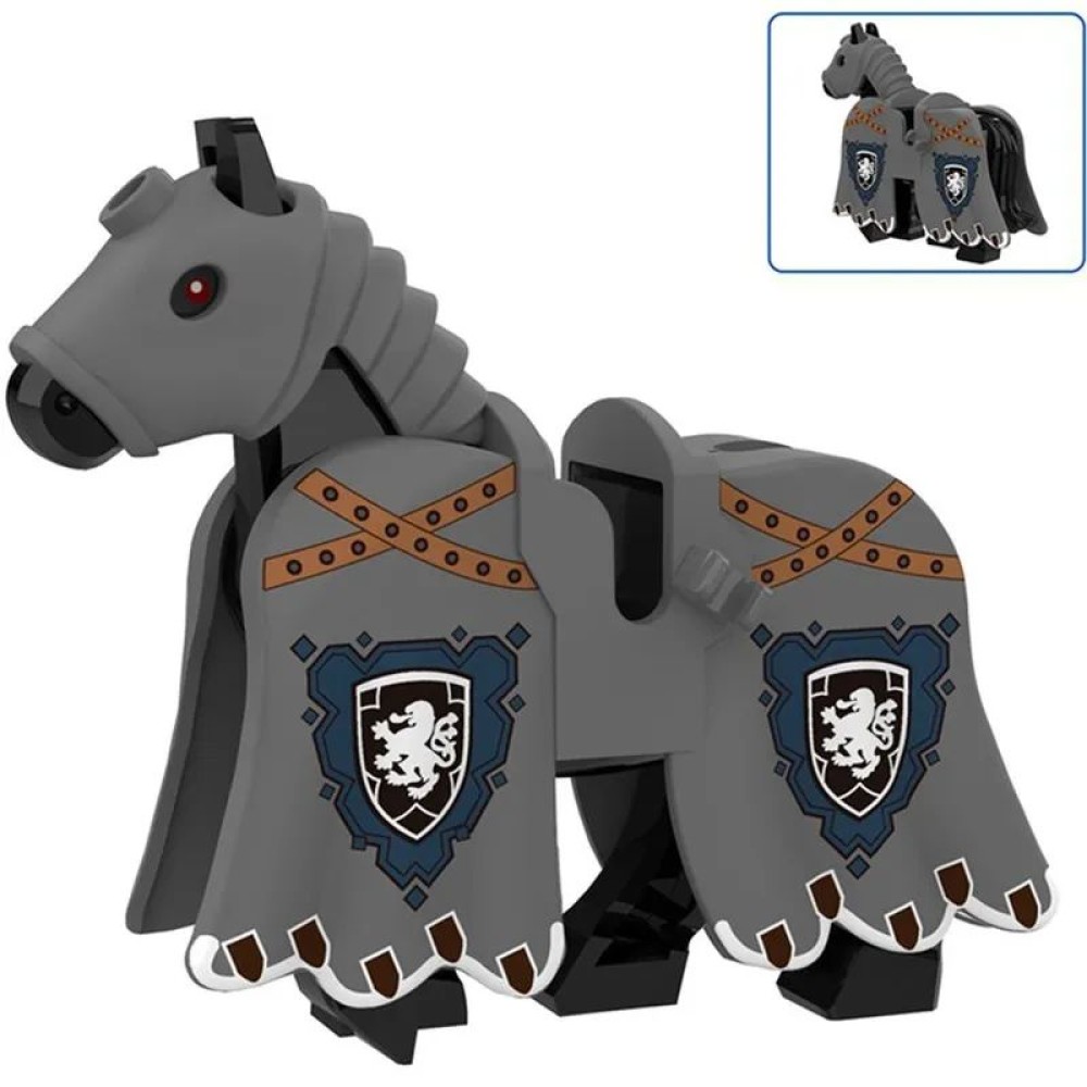 lego minifigure Castle Minifigure Knights Crusaders battle horse Minifigures building block bricks toys