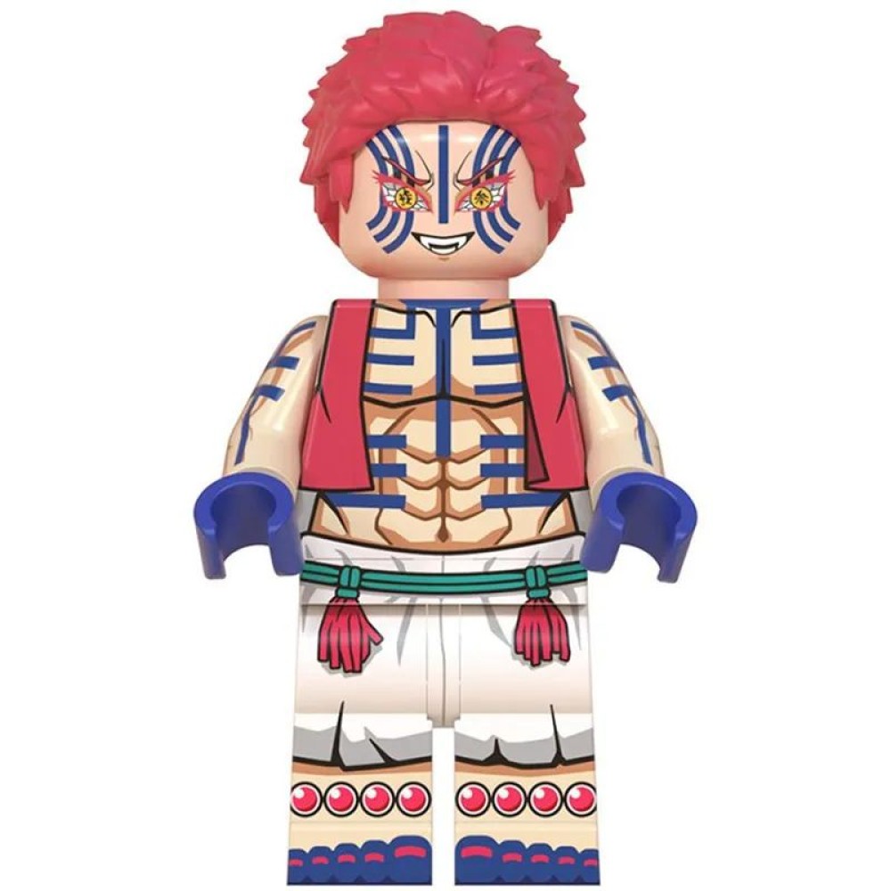 lego minifigure Anime Minifigure Demon Slayer: Kimetsu no Yaiba: Akaza Anime Minifigure building block bricks toys lego minifigure Anime Minifigure Demon Slayer: Kimetsu no Yaiba: Akaza Anime Minifigure building block bricks toys
