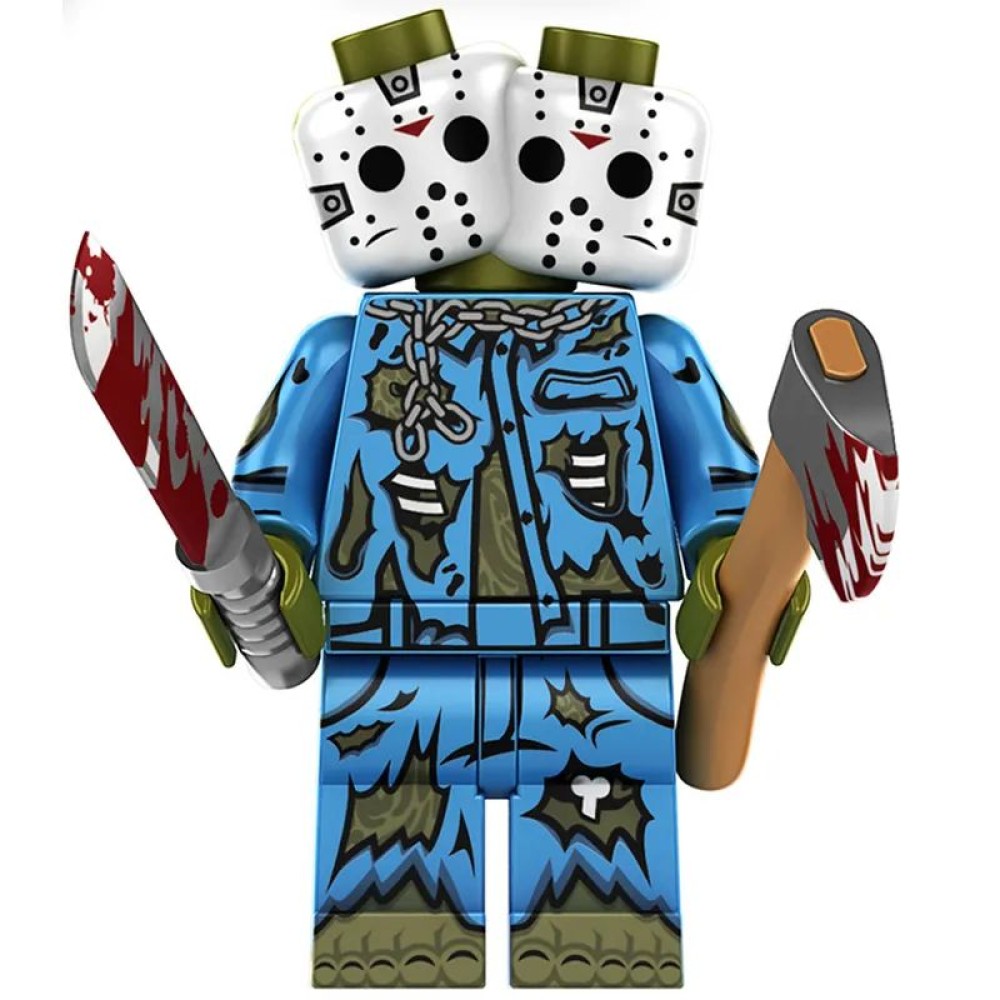 lego minifigure Movie Character Minifigure Friday the 13th Jason Voorhees Movie Minifigure building block bricks toys lego minifigure Movie Character Minifigure Friday the 13th Jason Voorhees Movie Minifigure building block bricks toys