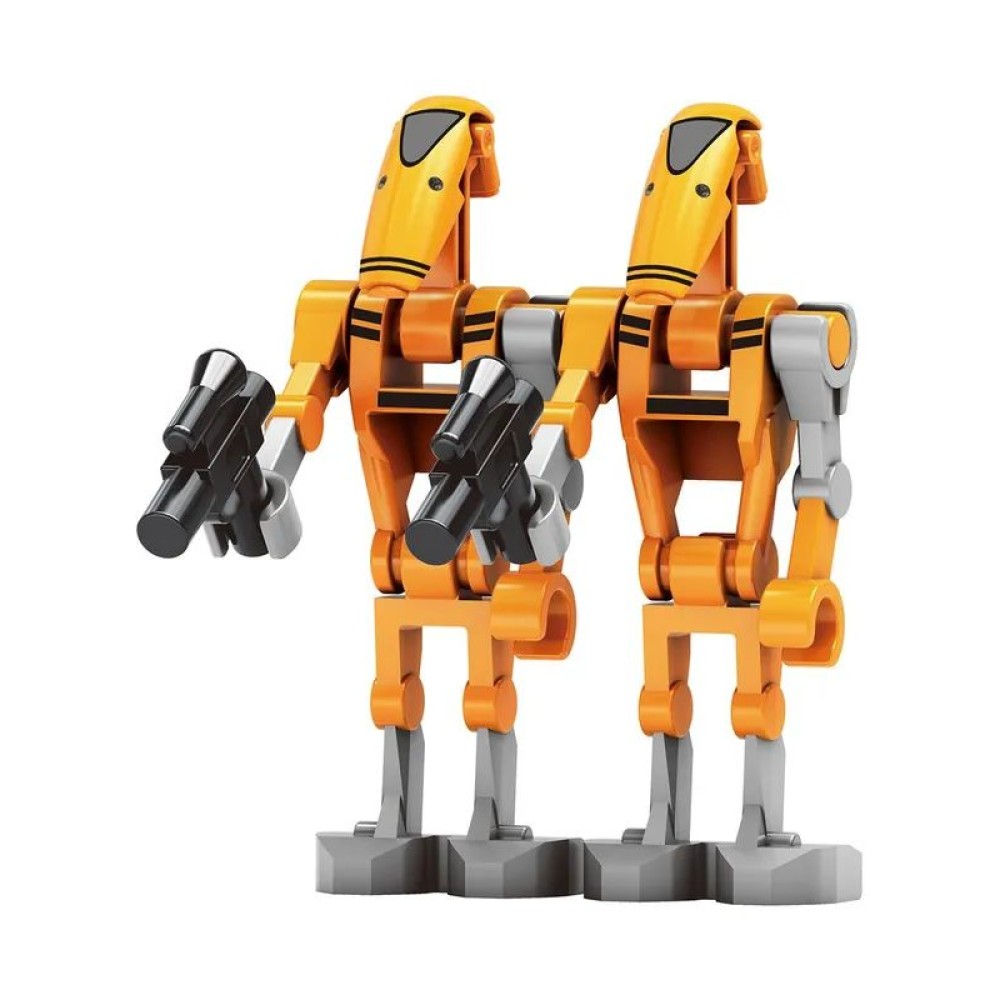 lego minifigure Star Wars Minifigure 2 Battle Droids Star Wars building block bricks toys lego minifigure Star Wars Minifigure 2 Battle Droids Star Wars building block bricks toys