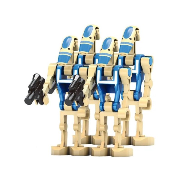 Star Wars Minifigure 4 battle droids Star Wars Minifigure 4 battle droids