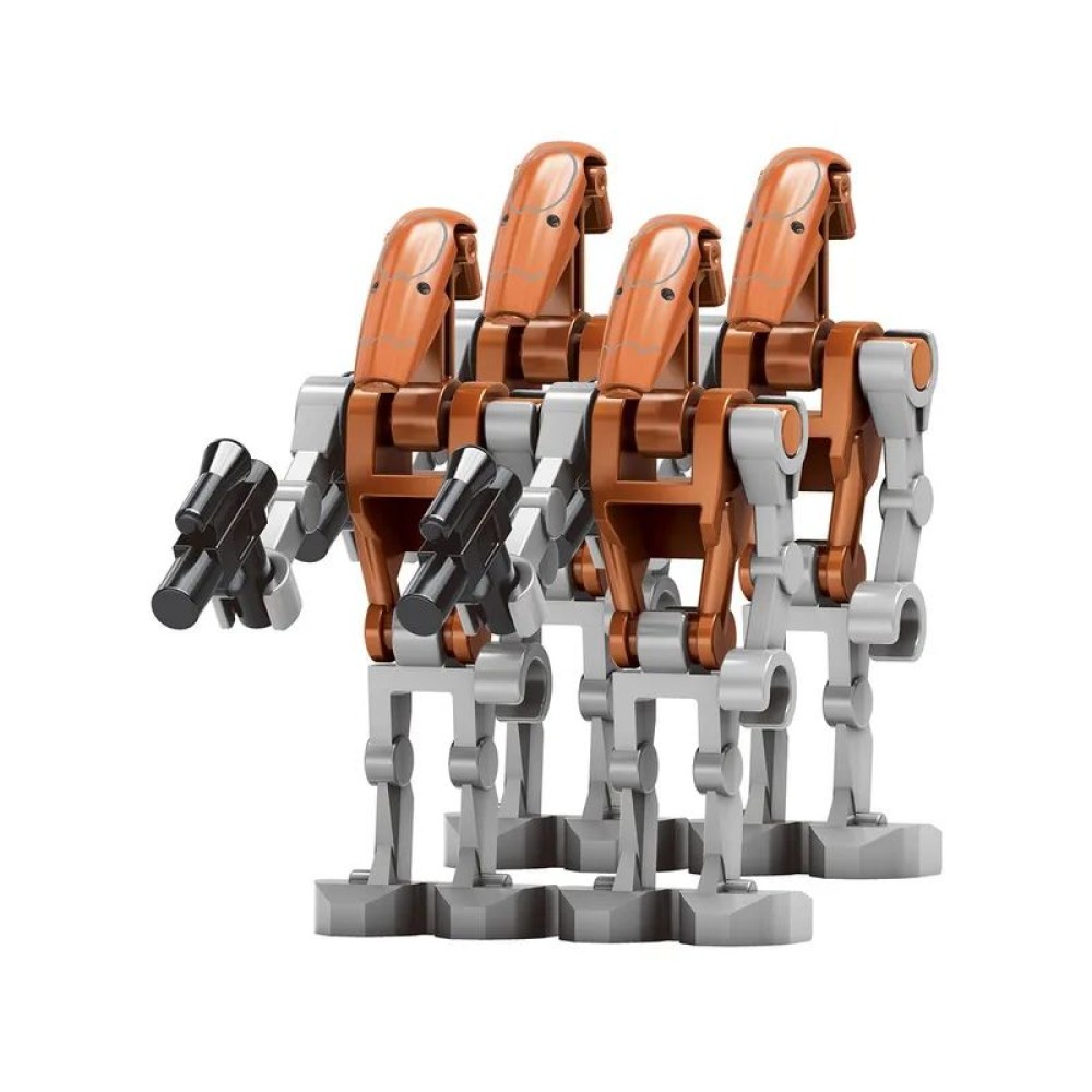 lego minifigure Star Wars Minifigure 4 Battle Droids Star Wars building block bricks toys lego minifigure Star Wars Minifigure 4 Battle Droids Star Wars building block bricks toys