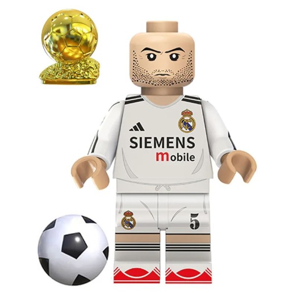 Minifigure of a football player Zinedine Zidane 