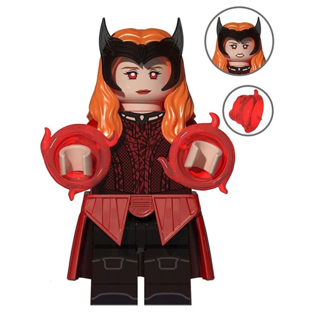 lego minifigure Marvel Minifigure Scarlet Witch Wanda Maximoff Marvel building block bricks toys