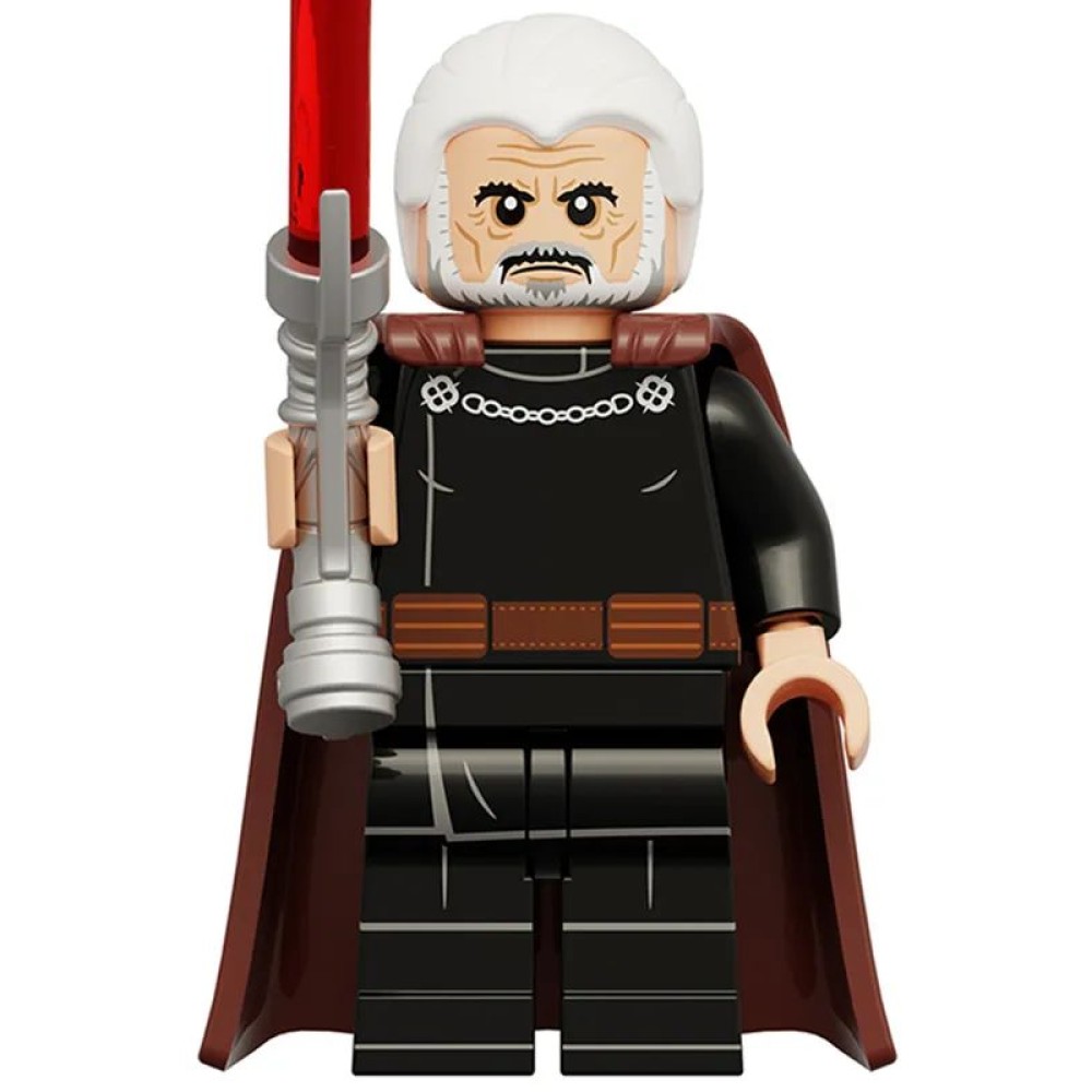 lego minifigure Star Wars Minifigure Count Dooku Star Wars building block bricks toys lego minifigure Star Wars Minifigure Count Dooku Star Wars building block bricks toys