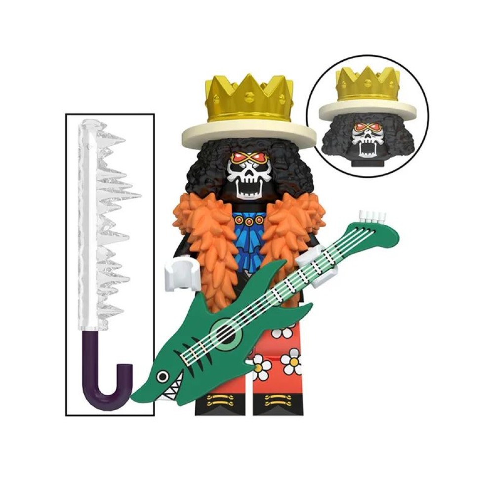 lego minifigure Anime Minifigure One Piece: Brook Anime Minifigure building block bricks toys lego minifigure Anime Minifigure One Piece: Brook Anime Minifigure building block bricks toys