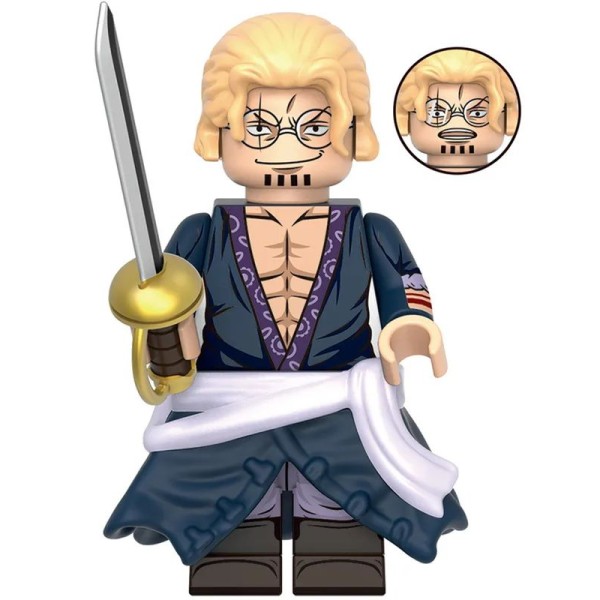 Anime Minifigure 'One Piece' Silver Rayleigh Anime Minifigure 'One Piece' Silver Rayleigh