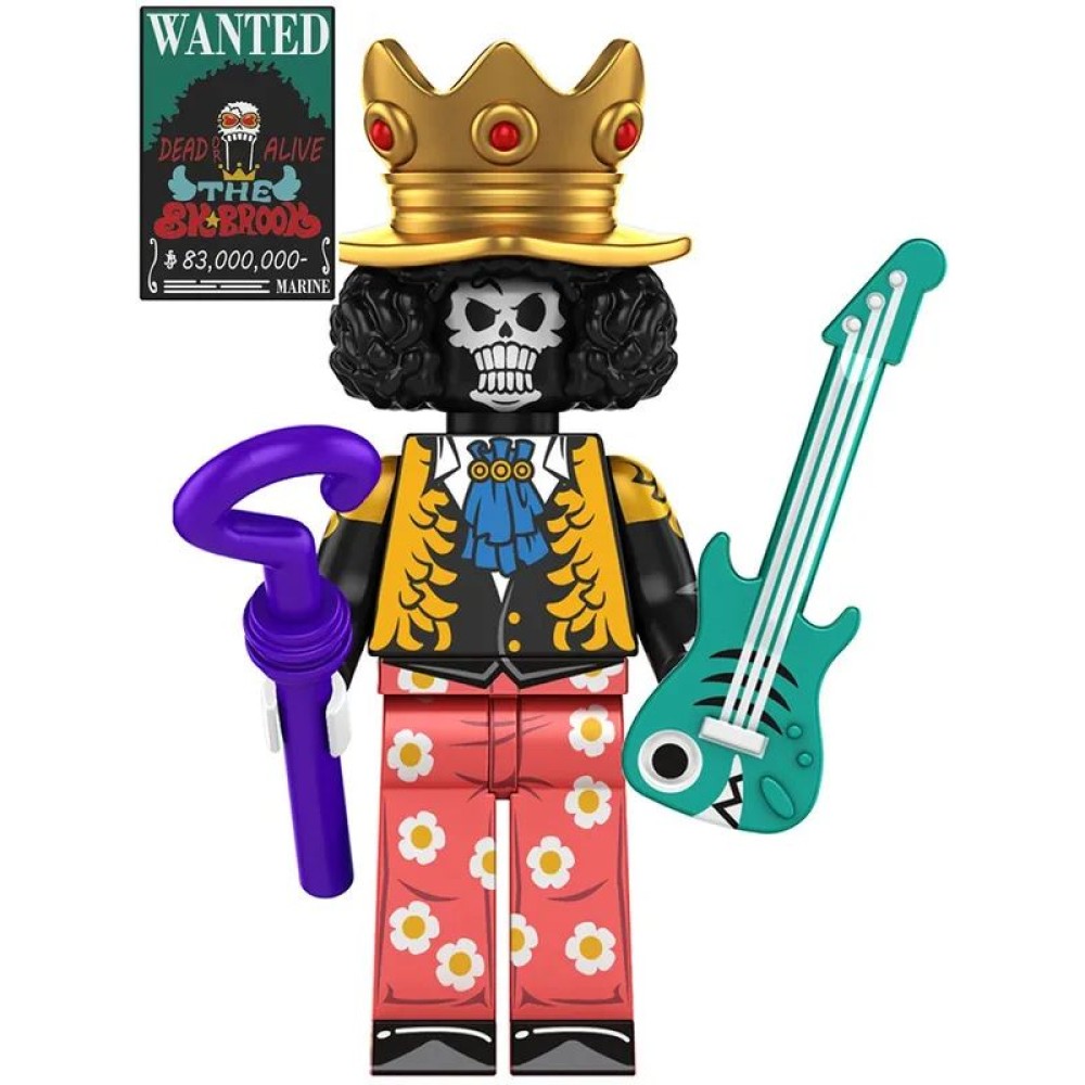 lego minifigure Anime Minifigure One Piece: Brook Anime Minifigure building block bricks toys lego minifigure Anime Minifigure One Piece: Brook Anime Minifigure building block bricks toys