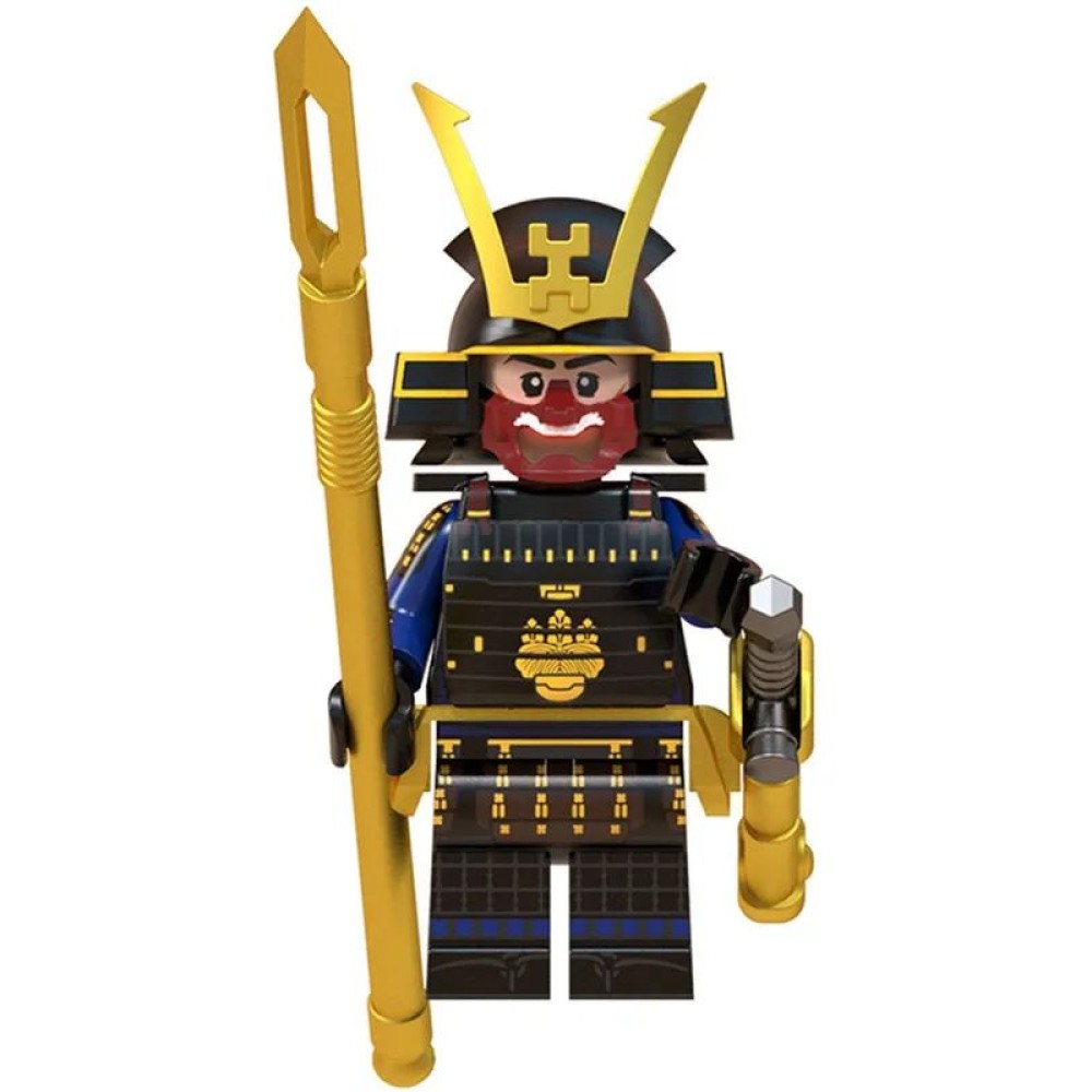 lego minifigure Castle Knights Minifigure samurai with a spear Minifigures building block bricks toys