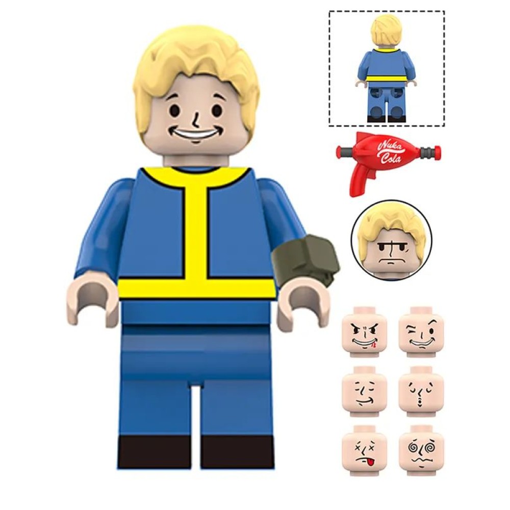 lego minifigure Fallout Minifigure Vault-boy Vault-Boy Movie Minifigure building block bricks toys lego minifigure Fallout Minifigure Vault-boy Vault-Boy Movie Minifigure building block bricks toys