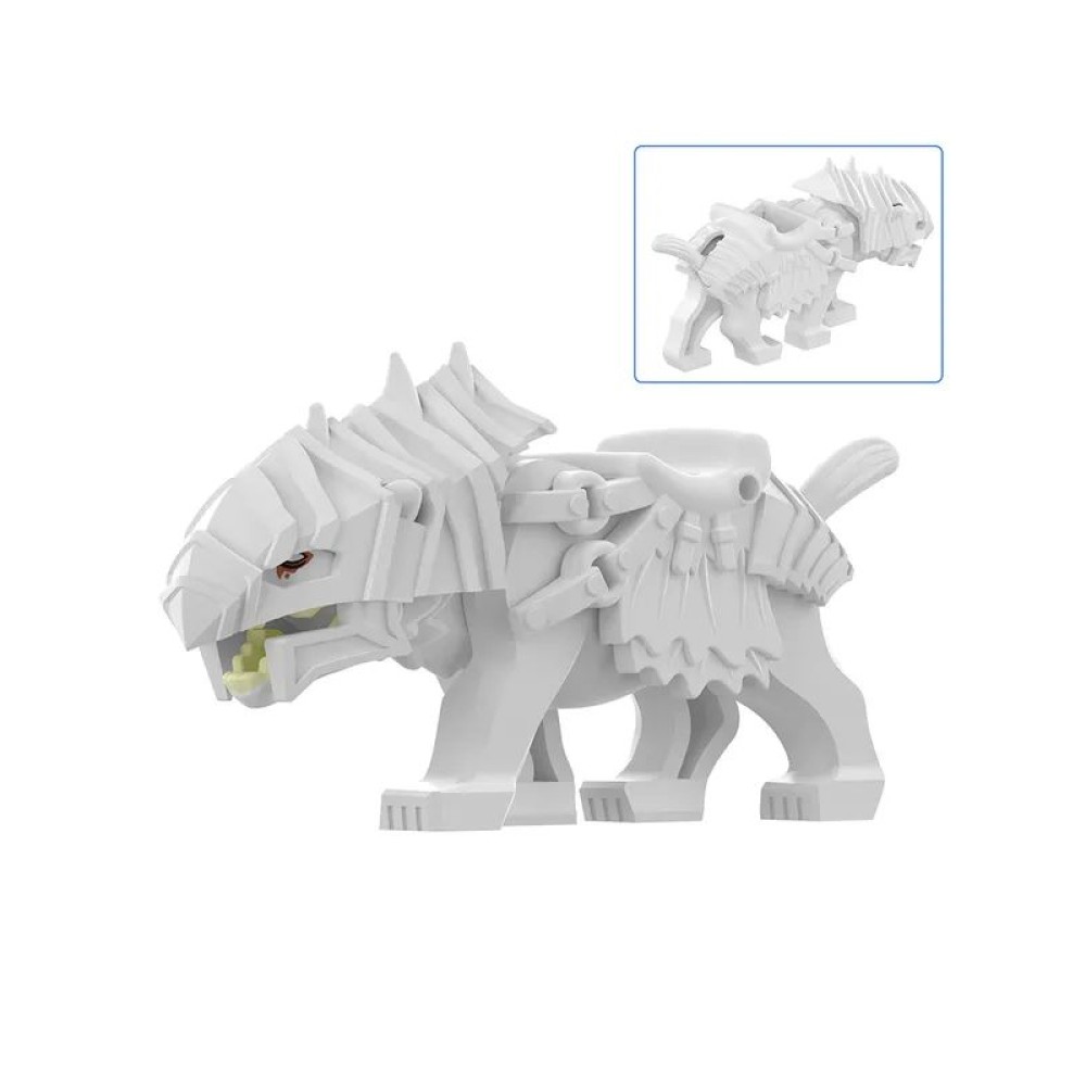 lego minifigure Lord of the Rings Minifigure armored white Warg Minifigures building block bricks toys