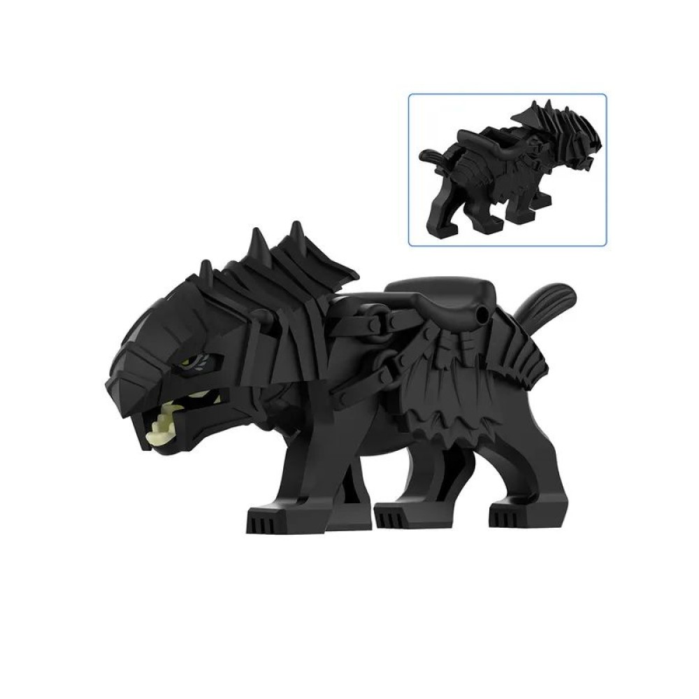 lego minifigure Lord of the Rings Minifigure Armored black warg Minifigures building block bricks toys