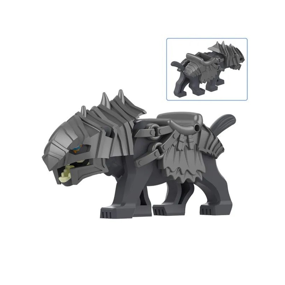 lego minifigure The Lord of the Rings Minifigure Armored Grey Warg Minifigures building block bricks toys