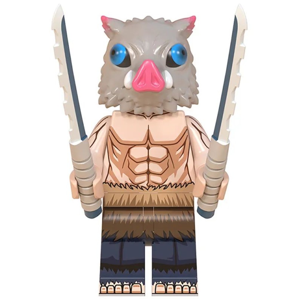 lego minifigure Anime Minifigure Demon Slayer Inosuke Hashibira Anime Minifigure building block bricks toys lego minifigure Anime Minifigure Demon Slayer Inosuke Hashibira Anime Minifigure building block bricks toys