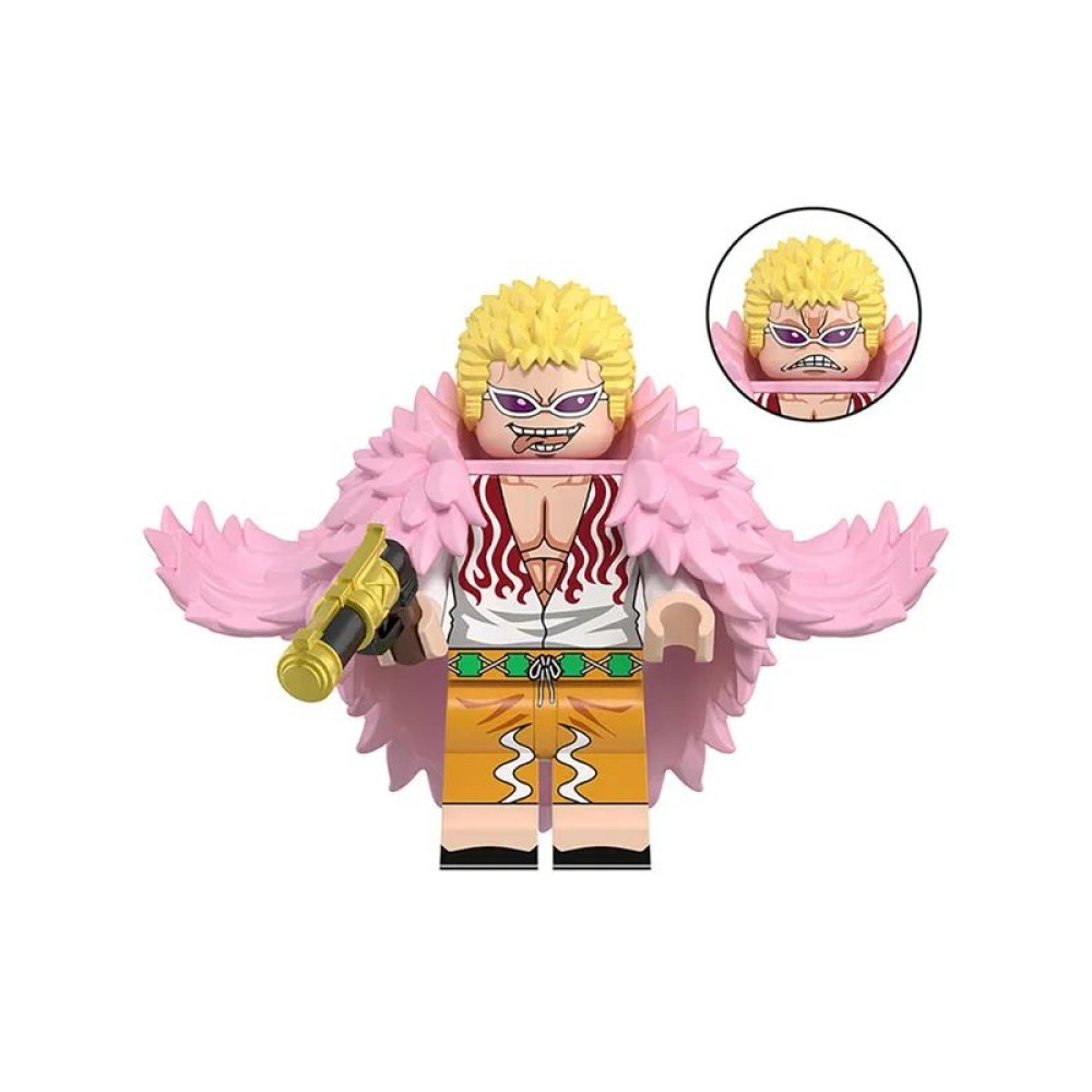 lego minifigure Anime Minifigure One Piece Donquixote Doflamingo Anime Minifigure building block bricks toys lego minifigure Anime Minifigure One Piece Donquixote Doflamingo Anime Minifigure building block bricks toys