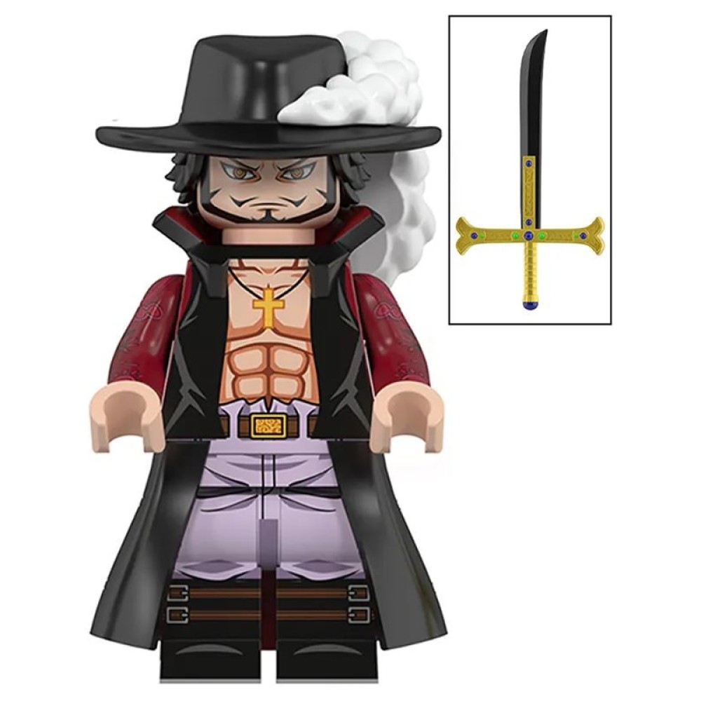 lego minifigure Anime Minifigure One Piece Dracule Mihawk Anime Minifigure building block bricks toys lego minifigure Anime Minifigure One Piece Dracule Mihawk Anime Minifigure building block bricks toys