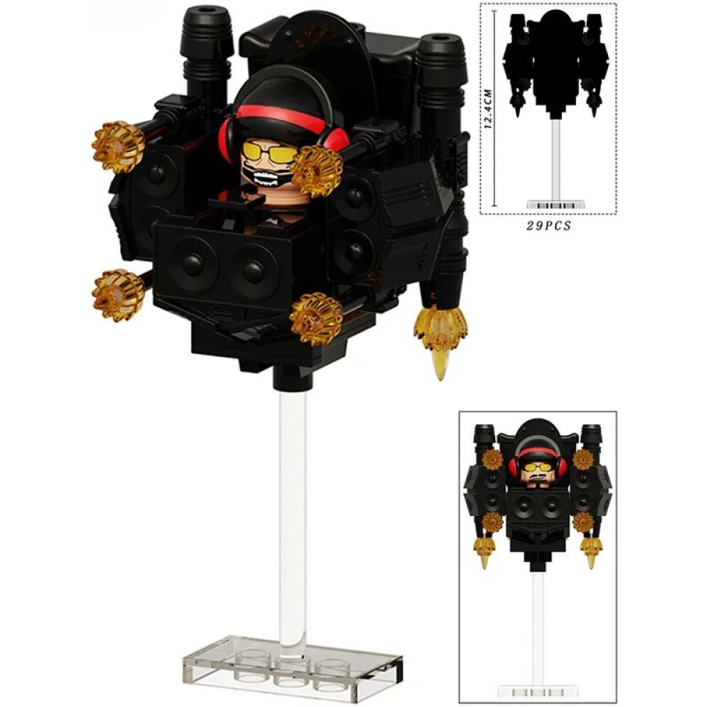 lego minifigure Minifigure Skibidi Toilet: DJ Toilet Humanoid Minifigures building block bricks toys