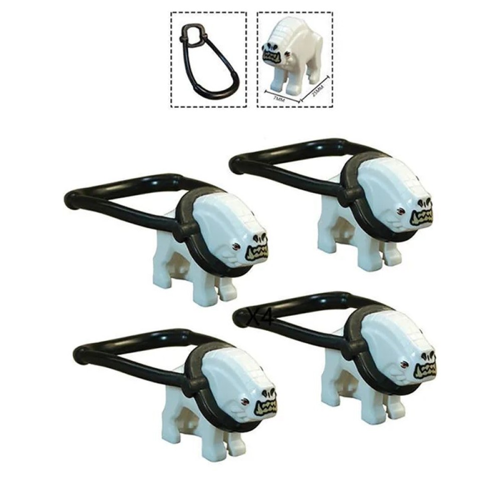 lego minifigure Star Wars Minifigure 4 Corellian hounds Star Wars building block bricks toys lego minifigure Star Wars Minifigure 4 Corellian hounds Star Wars building block bricks toys