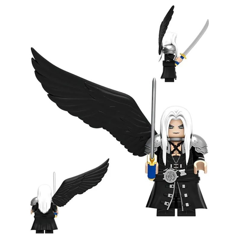 lego minifigure Anime Minifigure Final Fantasy Sephiroth Minifigures building block bricks toys lego minifigure Anime Minifigure Final Fantasy Sephiroth Minifigures building block bricks toys