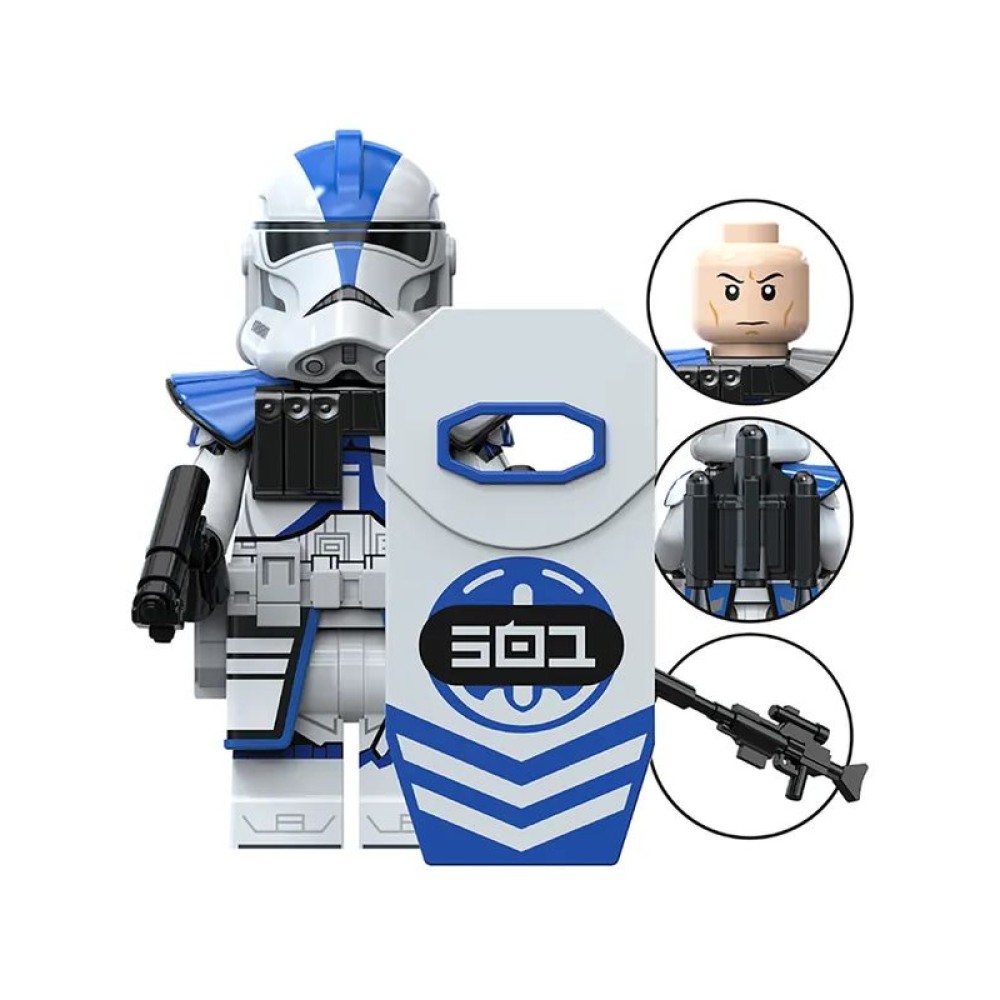 lego minifigure Star Wars Minifigure Clone Trooper of the 501st Legion Star Wars building block bricks toys lego minifigure Star Wars Minifigure Clone Trooper of the 501st Legion Star Wars building block bricks toys