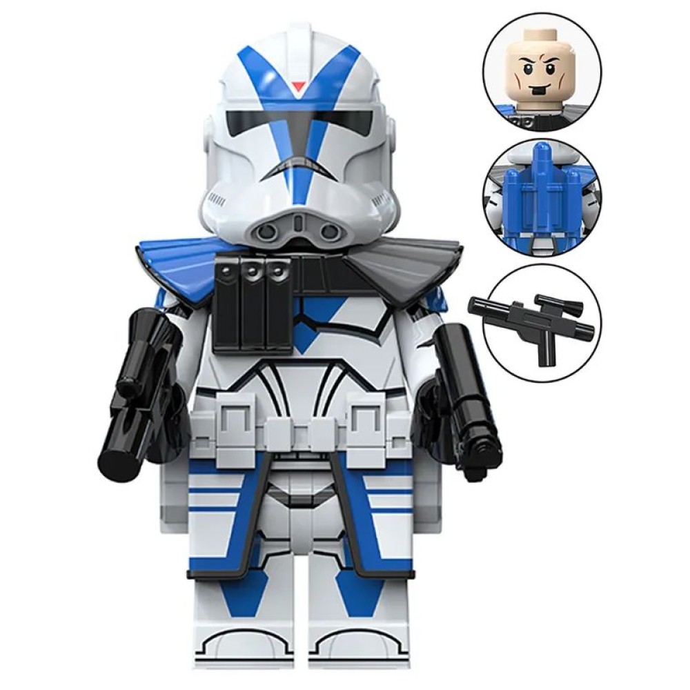 lego minifigure Star Wars Minifigure Clone Trooper 501st Legion Star Wars building block bricks toys lego minifigure Star Wars Minifigure Clone Trooper 501st Legion Star Wars building block bricks toys